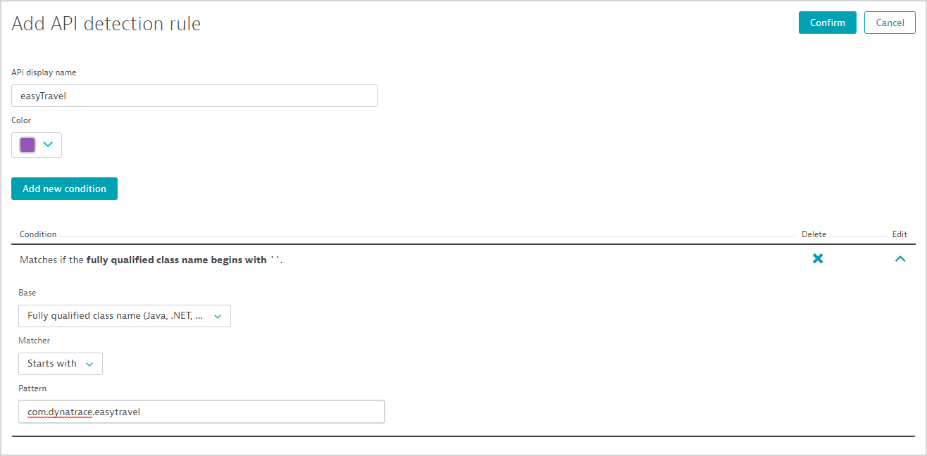 add API detection rule