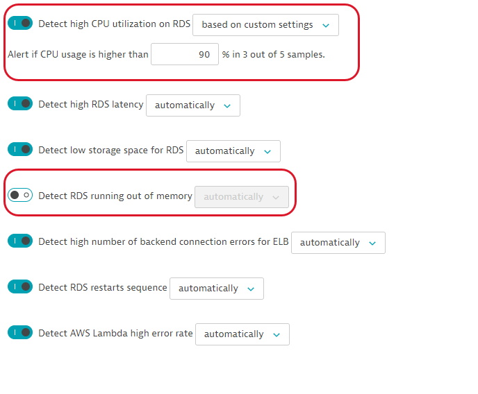 Anomaly detection config - AWS - updated