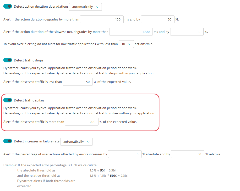 Anomaly detection config - apps - updated