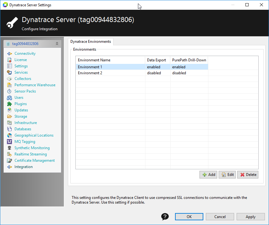 Configure metric data in AppMon for push to DESK