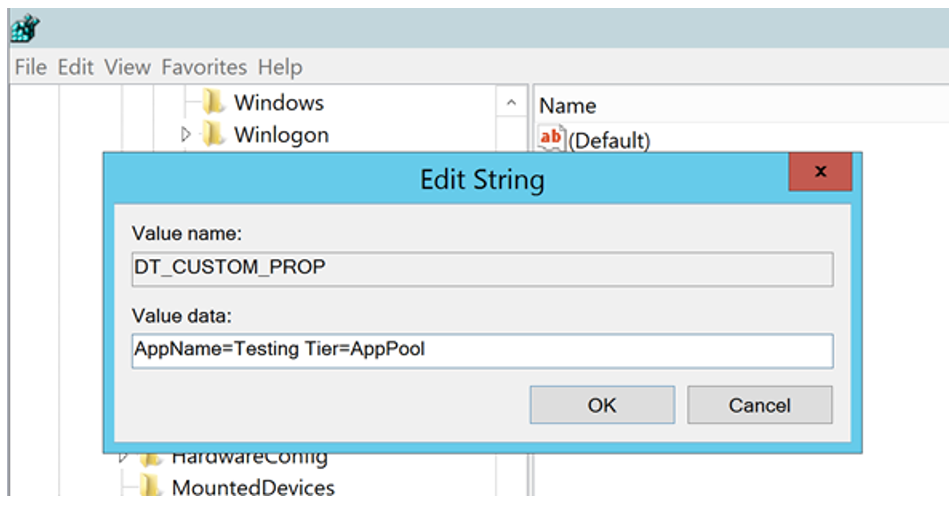 environment variable IIS