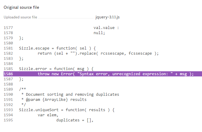 mapping minified javascript