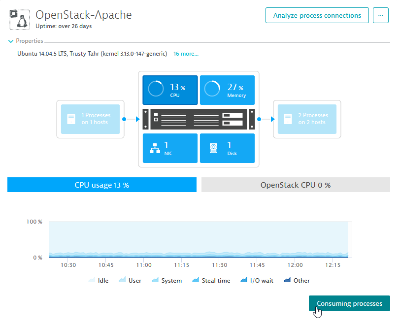 host with consuming processes