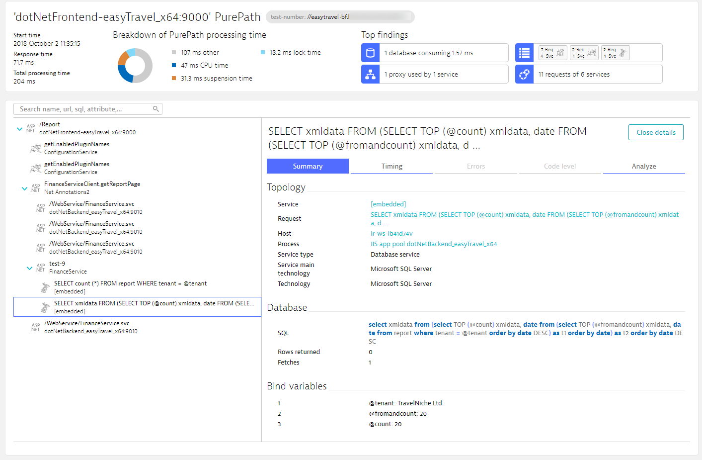 purepath example for authorized users 