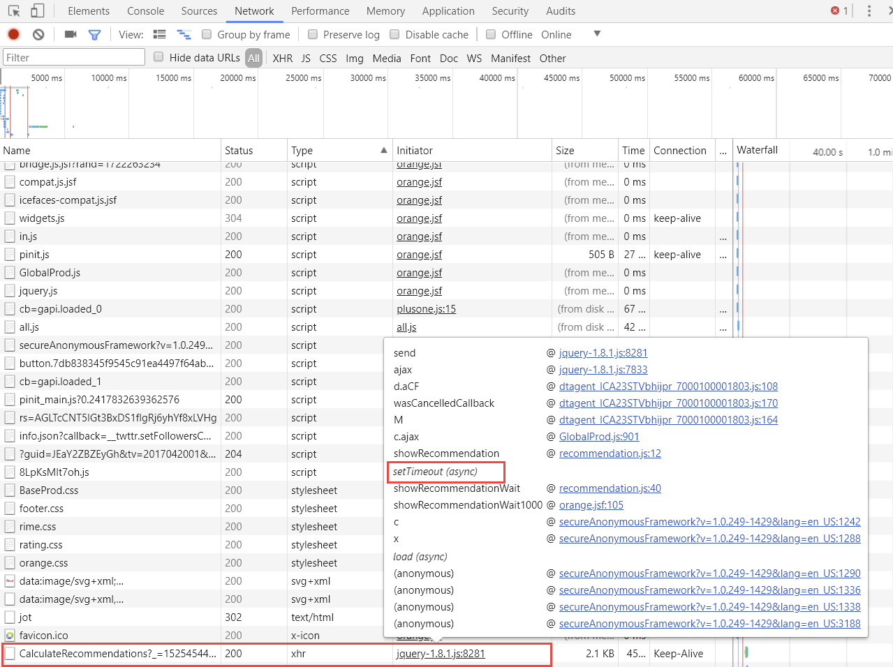 Verify that RUM works - CORS verifying type and initiator setTimeout (async)