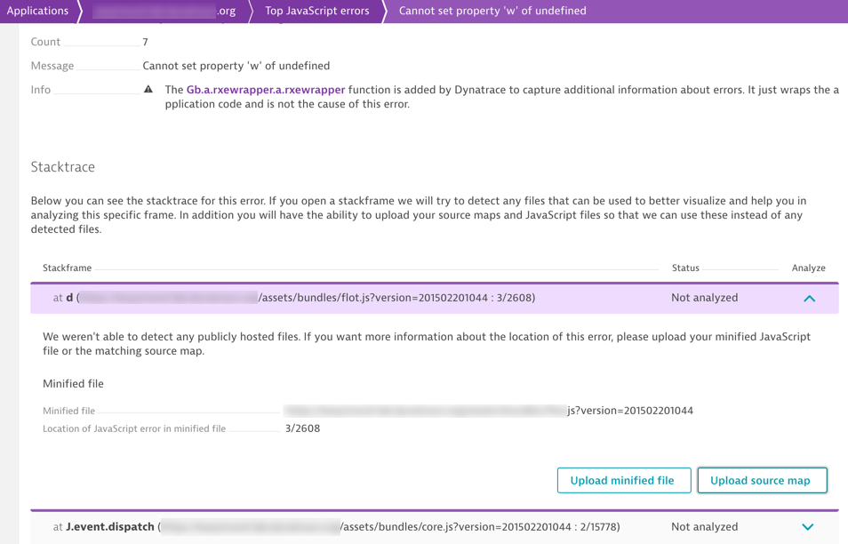 upload source map