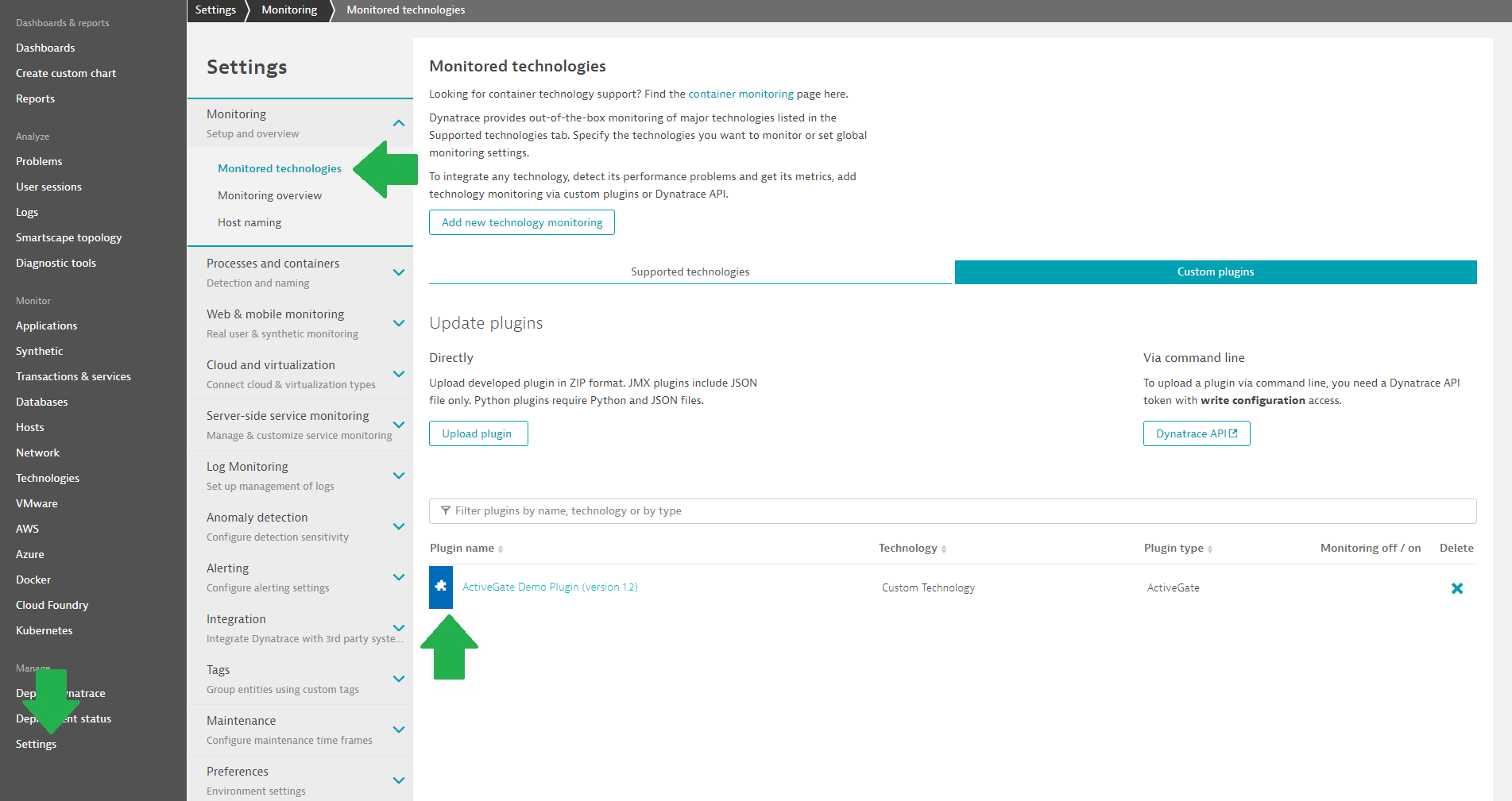 Uploaded ActiveGate Plugin